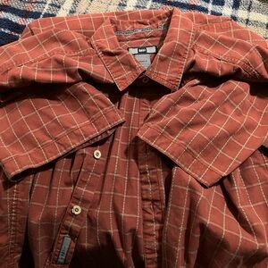 REI Men's Brick Plaid Button Down Shirt